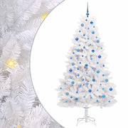 Albero di Natale | Decorazioni natalizie Artificiale con Rami Pieghevoli Bianco 210 cm
