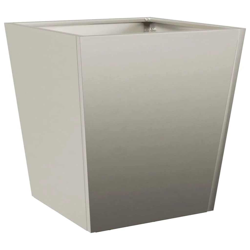 Fioriera rialzata per piante fiori terrazza giardino 40 x 40 x 40 cm acciaio Corten marrone 02_0037543