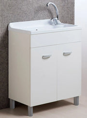Mobile Lavatoio in ABS 70x40x90 cm 2 Ante Ambrosini Doris Bianco Opaco