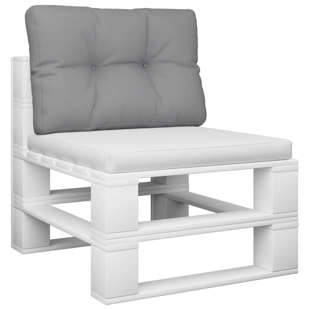 Cuscino per Pallet Grigio 60x40x12 cm in Tessuto 314438