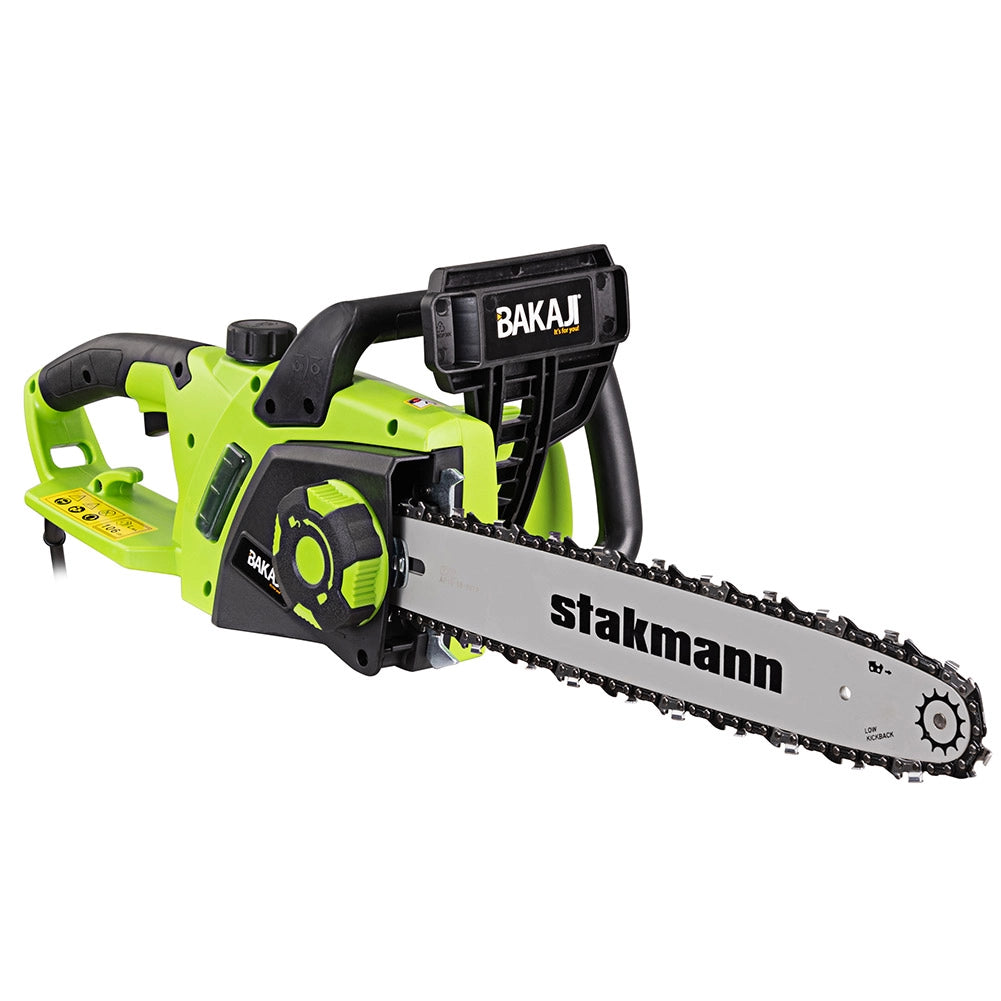 Motosega Elettrica 2400W Sega a Catena Taglio 40cm Legna Rami con Freno e olio