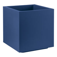 Vaso fioriera QUADRATO CUBO MATHERIA in plastica CON RUOTE 40CM VECA vari colori Color: DEEP BLUE