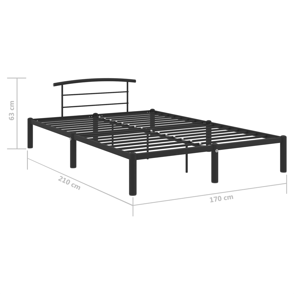 Giroletto Nero in Metallo 160x200 cm 284660