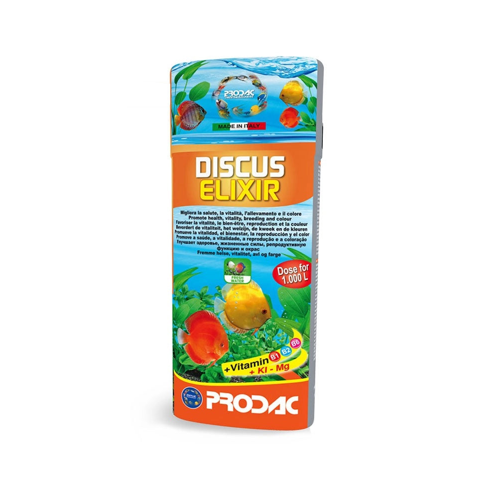 Prodac Discus Elixir - Integratore Concentrato di Iodio Magnesio e Vitamine del Gruppo B Formato: 500 ml