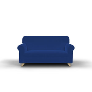 Copridivano Elasticizzato in Tessuto Blu Elettrico 1 Posto