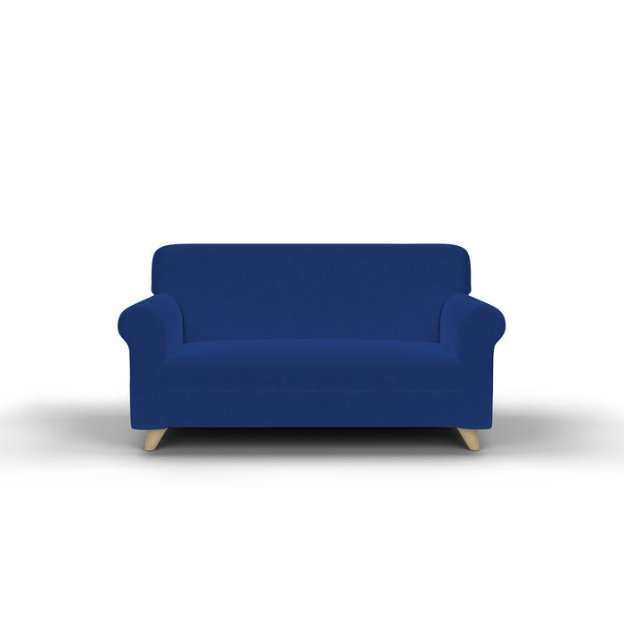 Copridivano Elasticizzato in Tessuto Blu Elettrico 1 Posto