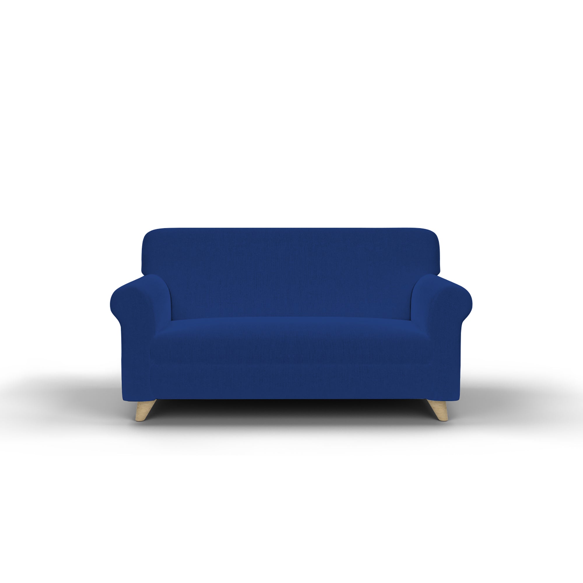 Copridivano Elasticizzato in Tessuto Blu Elettrico 2 Posti