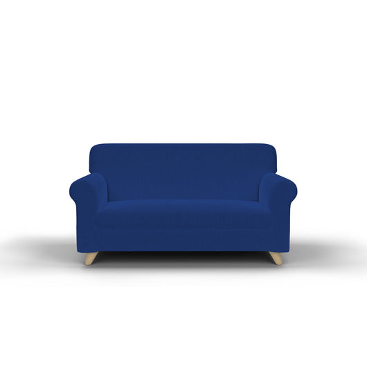 Copridivano Elasticizzato in Tessuto Blu Elettrico 2 Posti