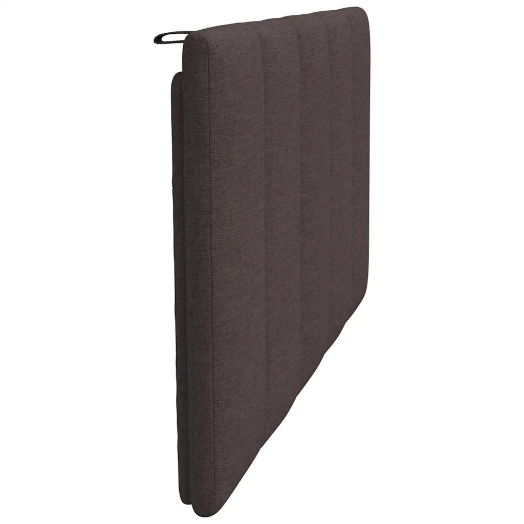 Cuscino Testiera-Cuscino per Testiera Hanko Marrone Scuro 100 cm in Tessuto