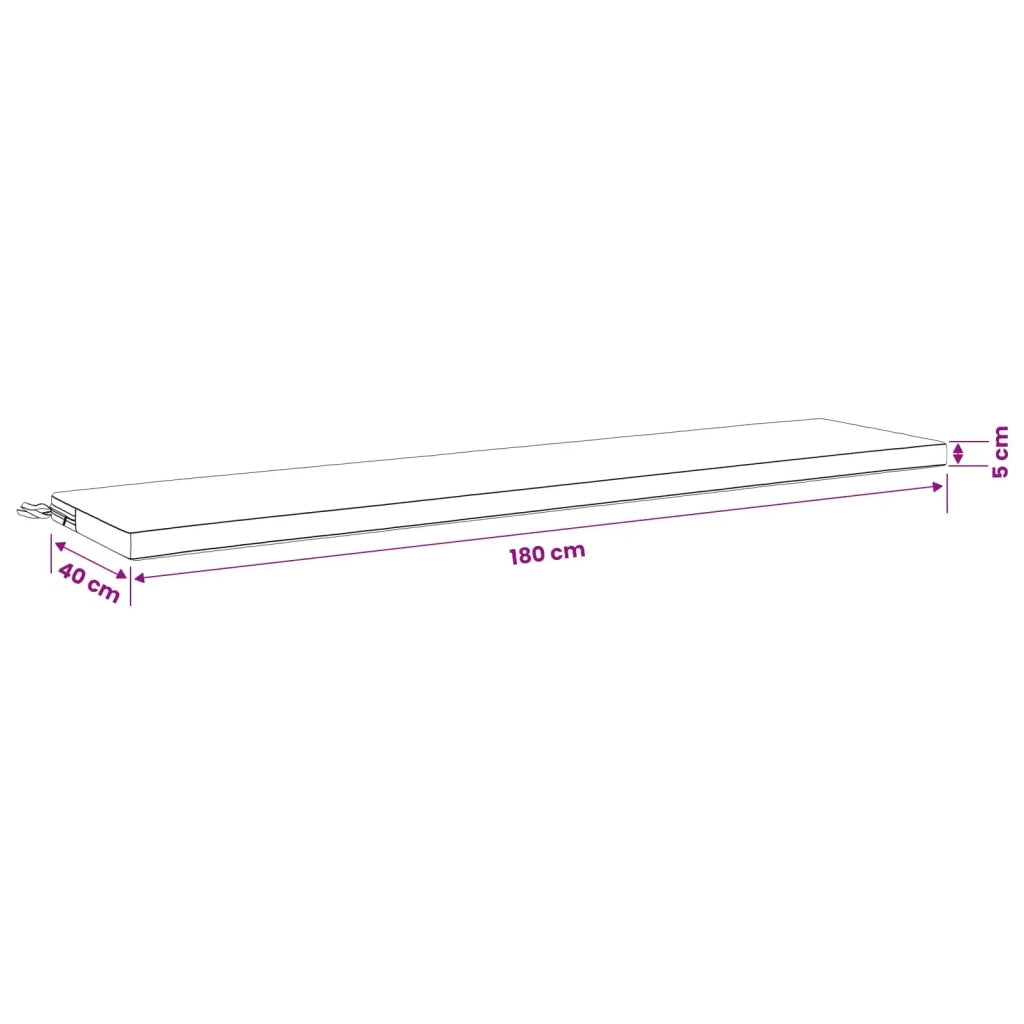 Cuscino per panchina SOEST 100% Poliestere Multicolore 949174