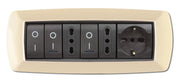 PLACCA LIFE LIVING PLAST AVORIO 7P- ELETTROCANALI- 1,0 pz