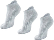 Calze Antiscivolo per Uomo/Donna - Esercizio Yoga/Pilates - 3 Paia - Taglia UK 5.5-9 - Grip Antiscivolo