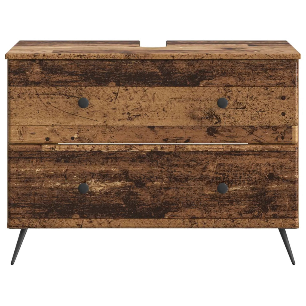 Armadio per Lavabo da Bagno BREDA Legno antico 82 x 41 x 59 cm 897463