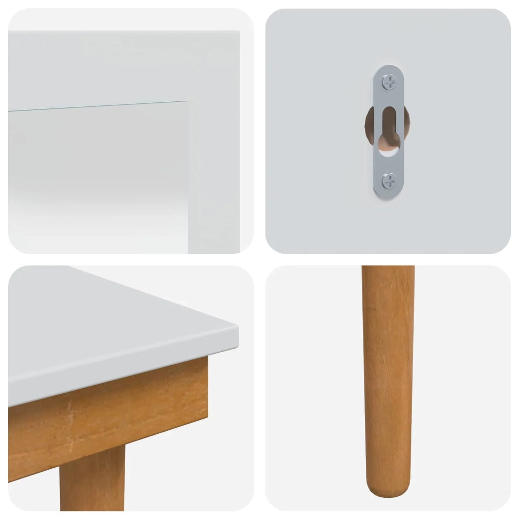 Set Tavolo da Trucco FAUSKE 3 pcs Bianco 76 x 50 x 143 cm 3438586