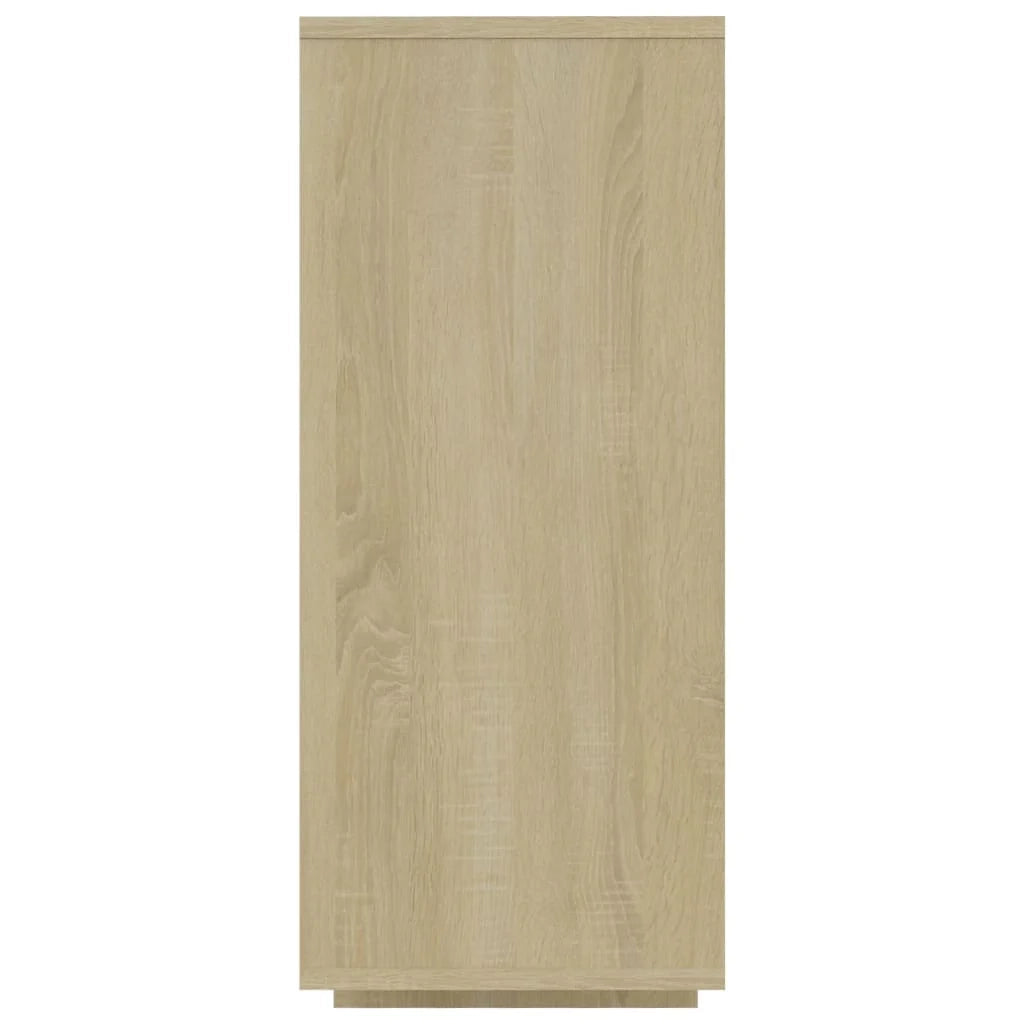 Buffet credenza cassettiera armadio mobile contenitore organizer cucina soggiorno rovere Sonoma 120 x 30 x 75 cm legno ingegnerizzato beige 02_0031492