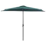 Ombrellone semicircolare da giardino Parasole in poliestere verde acciaio 2,7 m Ombrellone da balcone moderno