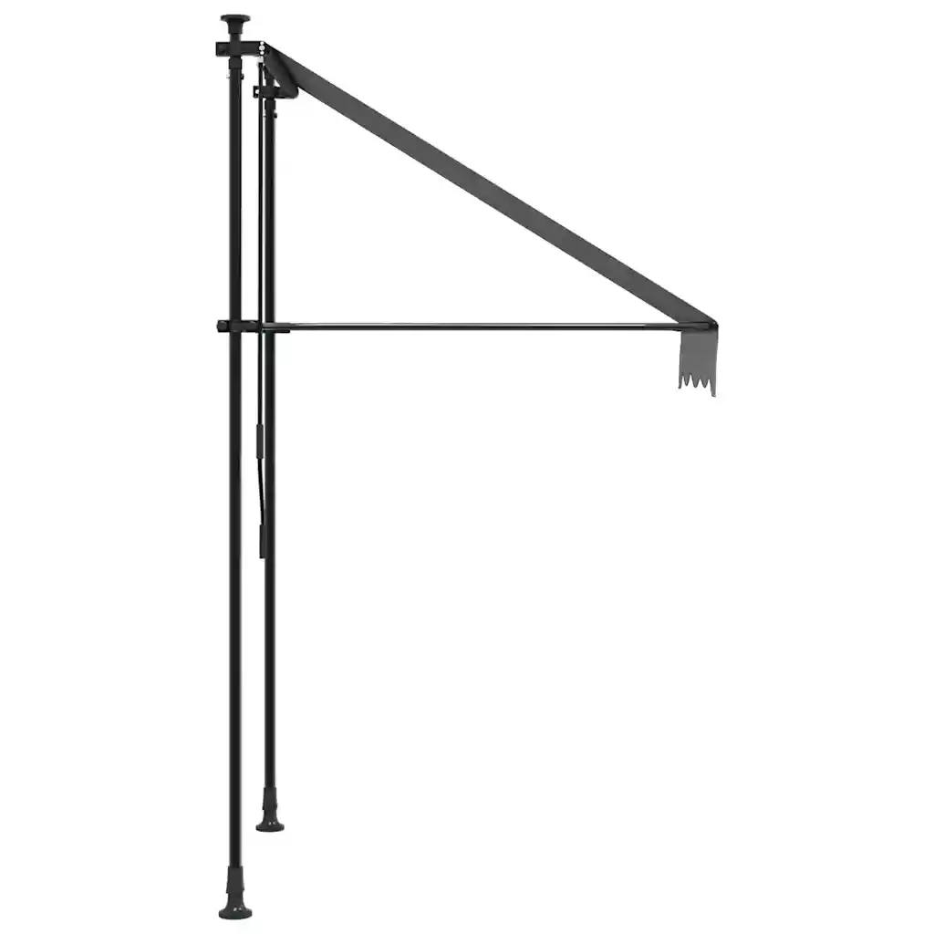 Tenda da Sole | Tenda parasole Retrattile Antracite 100x150 cm Tessuto e Acciaio