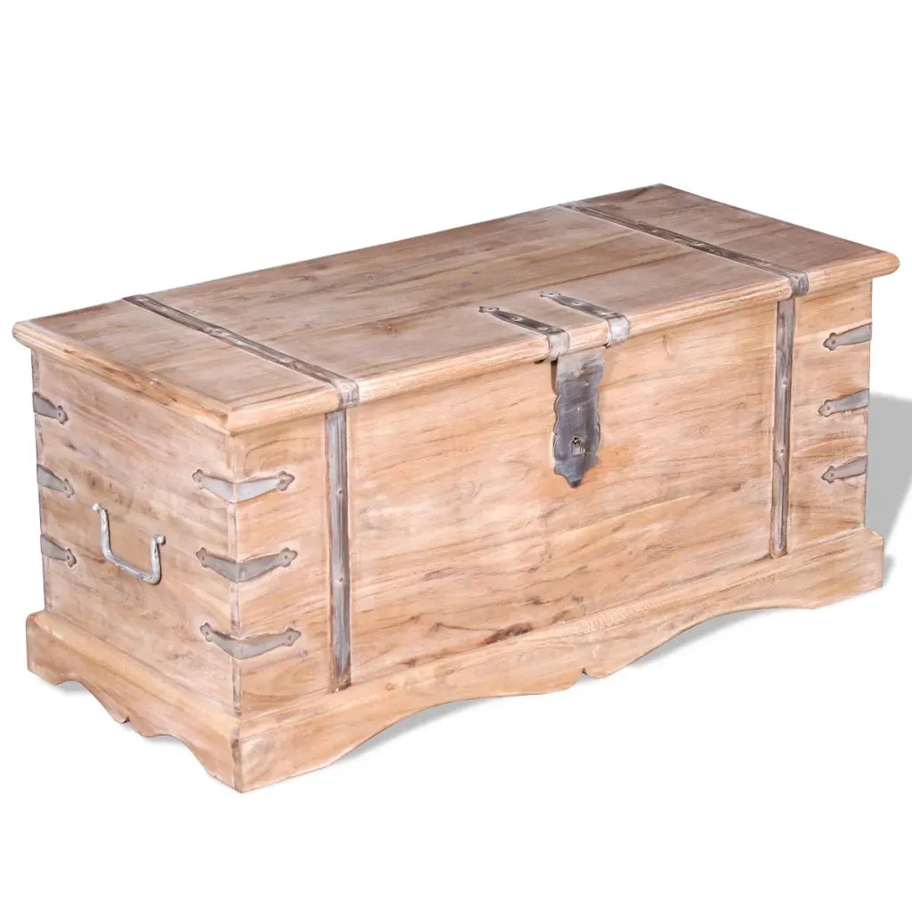 Cassapanca-Baule-Armadietto contenitore in Legno Acacia