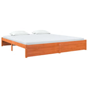 Letto matrimoniale | Letto per adulti | Struttura del letto Marrone cerato 200 x 200 cm