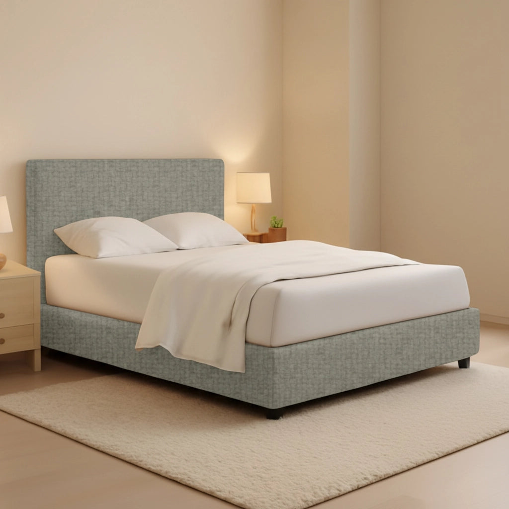 Gosport, Letto Piazza e Mezza Sfoderabile Made in Italy, Grigio