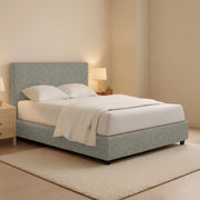 Gosport, Letto Piazza e Mezza Sfoderabile Made in Italy, Grigio