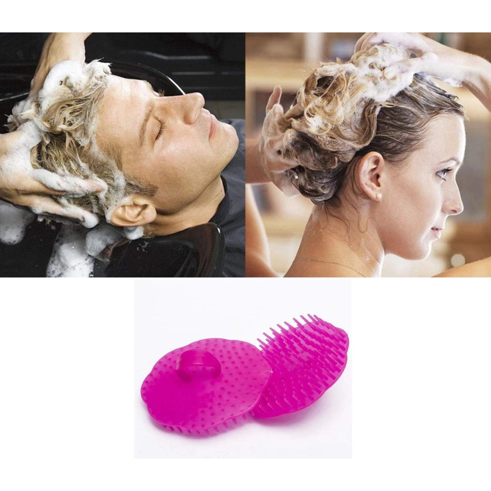 Trade Shop - Spazzola Shampoo Massaggiante In Silicone Morbido Per Capelli Pulizia Cuoio Capelluto -