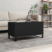 Tavolino da Salotto Nero 90x44,5x45 cm in Legno Multistratocod mxl 102782