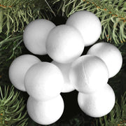 Trade Shop - 24 Palline Di Polistirolo Confezione Palla Natalizia 6cm Decorazioni Natalizie -