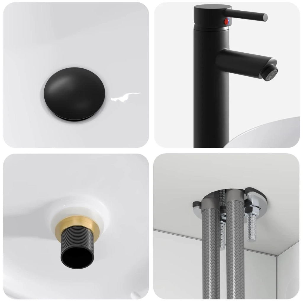 Set di Armadi da Bagno 4 pcs Bianco 103,5 x 15,5 x 70 cm 3406663