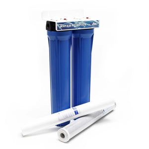 Naturewater Filtro dell'acqua a 2 livelli NW-BRK02, con cartucce filtranti da 508 mm, attacco tubo 26,16 mm