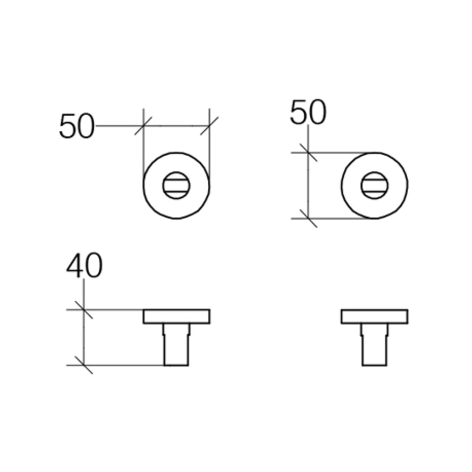 Lineabeta - Coppia supporti mensola Duemila in ottone cromato