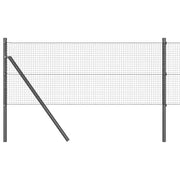 Palo della recinzione | Pannello per recinzione Acciaio e PVC Grigio