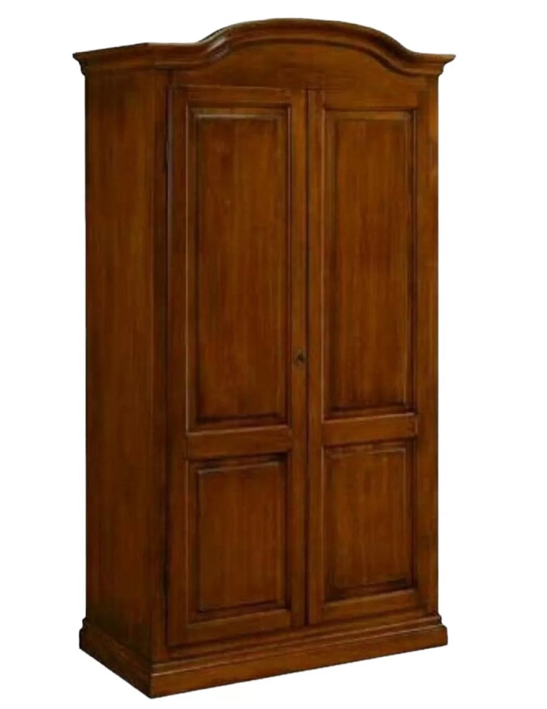 Armadio 2 ante in legno massello classico cappello tondo 107x55x197h - Mobili 2G