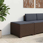 Divano da esterno-Divano da Giardino a 1 Posto con Cuscino Aspetto Rattan PP 328579