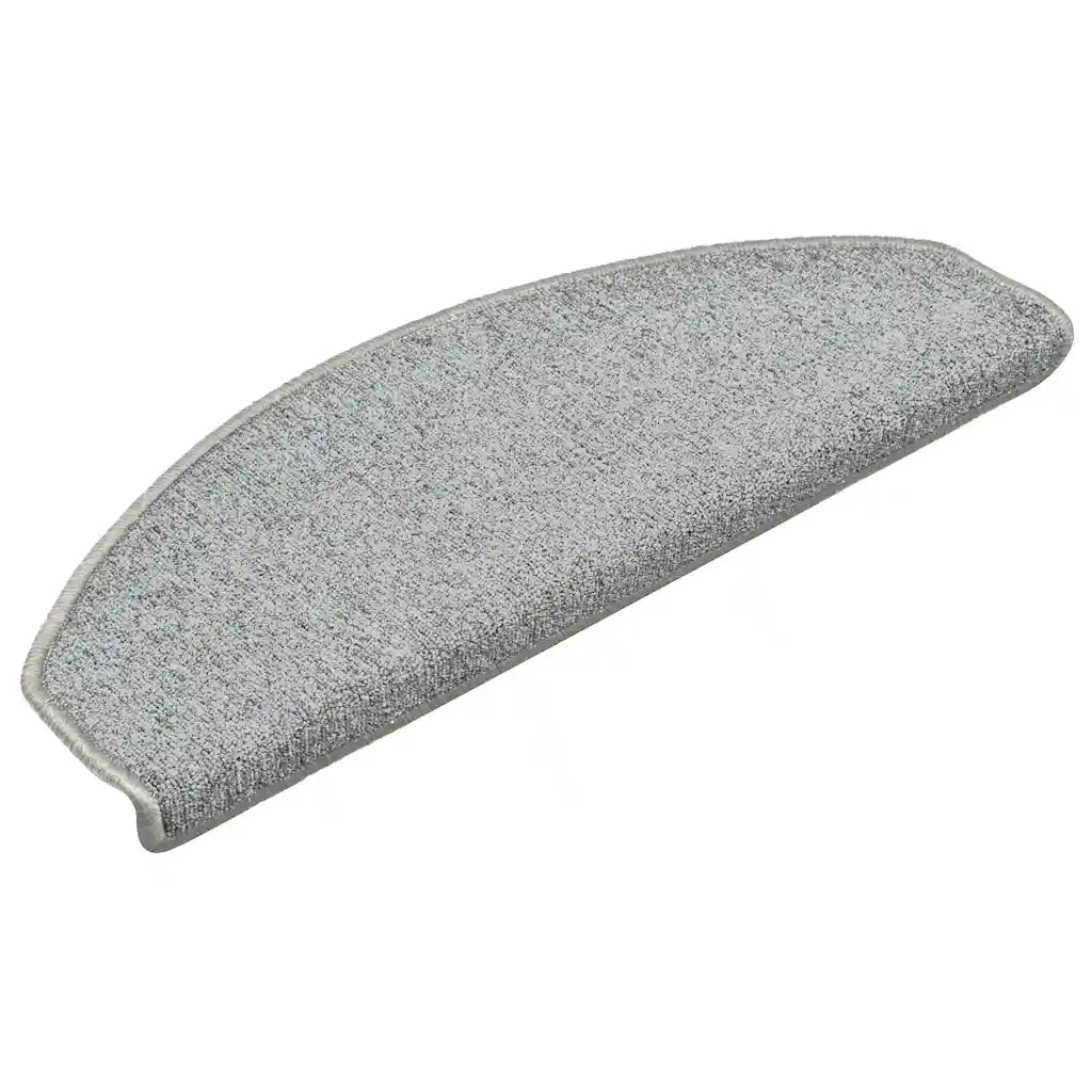 Tappetini per scale 30 pz 65x24x4 cm Grigio chiaro Semicircolari Grandi