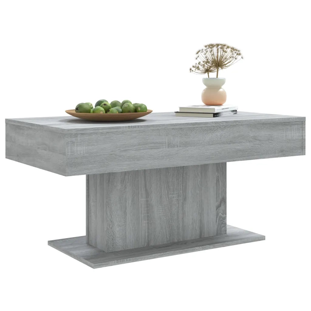 Tavolino da Salotto Grigio Sonoma 96x50x45 cm Legno Multistrato 815835