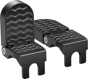 2 pezzi - Pedali da bicicletta in lega di alluminio 14MM - Pedali posteriori a forma di U per bicicletta - Pedali da bicicletta antiscivolo - Pedali posteriori pieghevoli per bicicletta - Adatto per e-bike, mountain bike, bicicletta pieghevole - Nero
