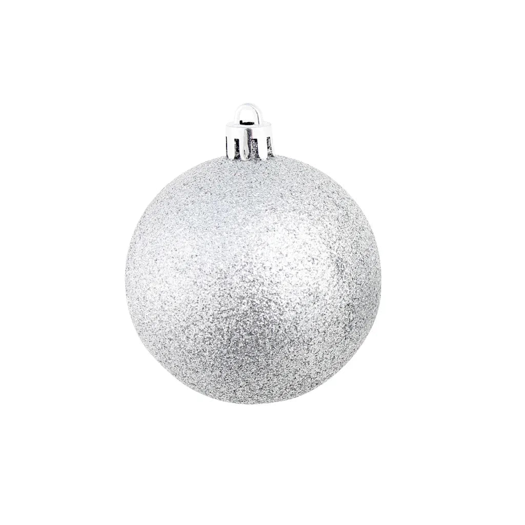 Set Palline di Natale 100 pz 3/4/6 cm Argento CFW3903570