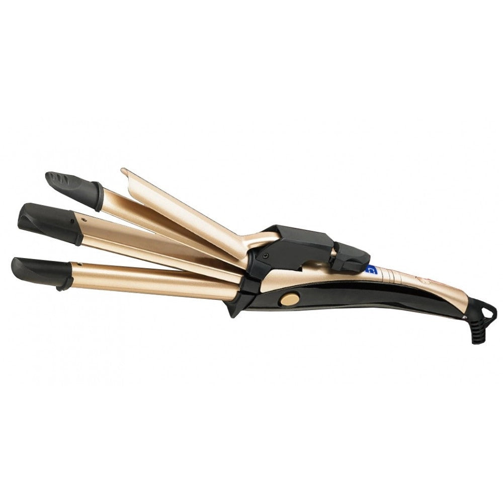 Trade Shop - Piastra Ferro Arricciacapelli Professionale 3in1 Per Capelli Lisci Mossi Gm-2856 -