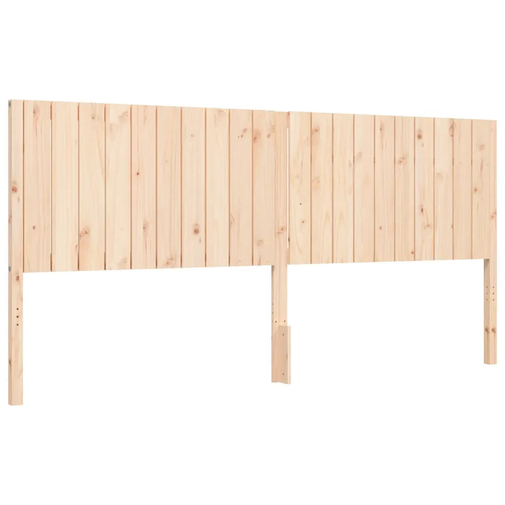 Giroletto senza Materasso-Struttura Letto 200x200 cm in Legno Massello di Pino 687569