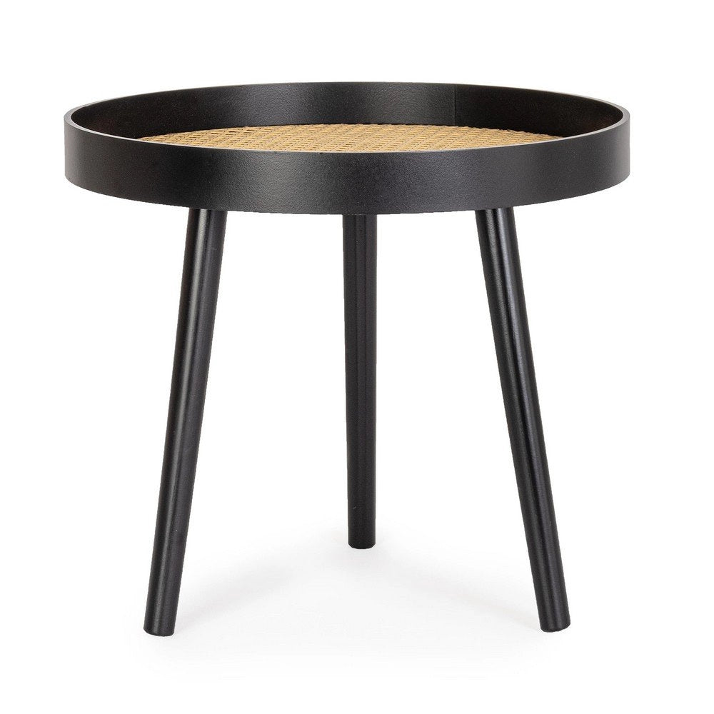 Tavolino Legno Nero Moderno da Interno 50 cm - JOSIE