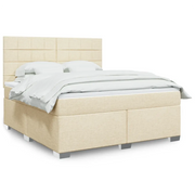Giroletto a Molle con Materasso Crema 180x200 cm in Tessuto 3292872