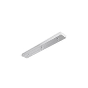 Rosone Multicavo 3 Fori In Metallo Cromo Lucido L60Cm