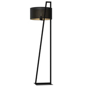 Lampada da terra Loft shade nera geometrica E27 Luminex