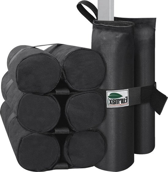 Pesi per tenda a scomparsa - zaini per sabbia per tenda a scomparsa - peso per tenda per ombrellone - nero
