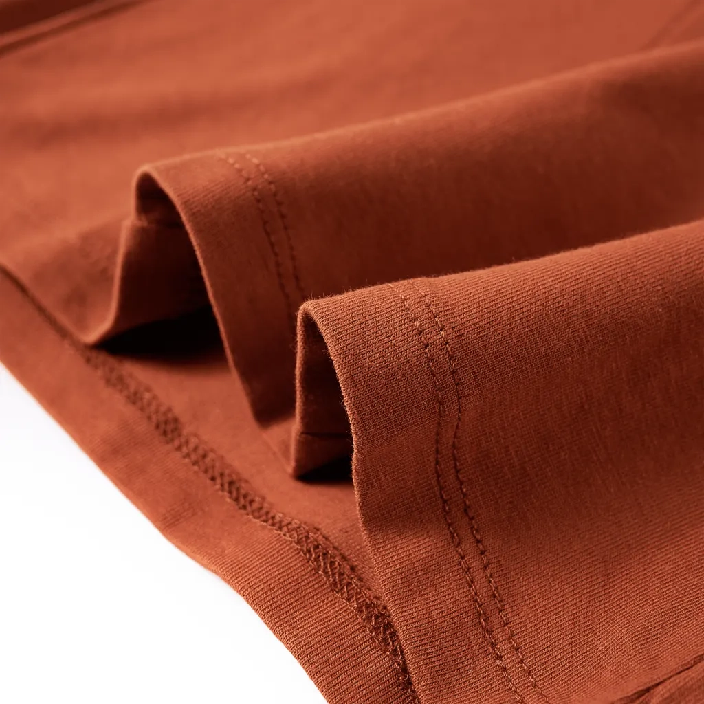 Maglietta da Bambina a Maniche Lunghe Cognac 128 14217