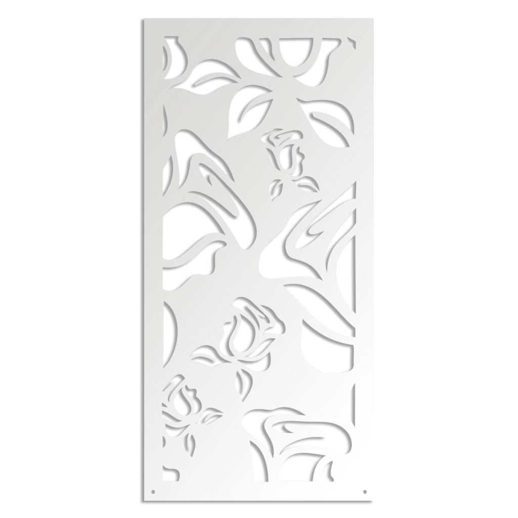 ADENIUM - Pannello in PVC traforato - Parasole Colore: bianco, Misura: 73x148 cm