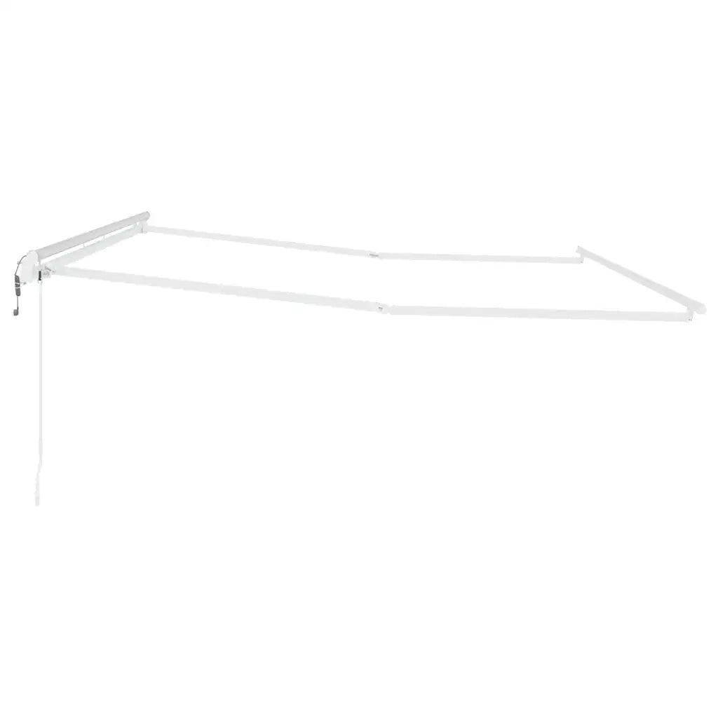 vidaXL Tenda da Sole Bianco 4 × 3 m Metallo