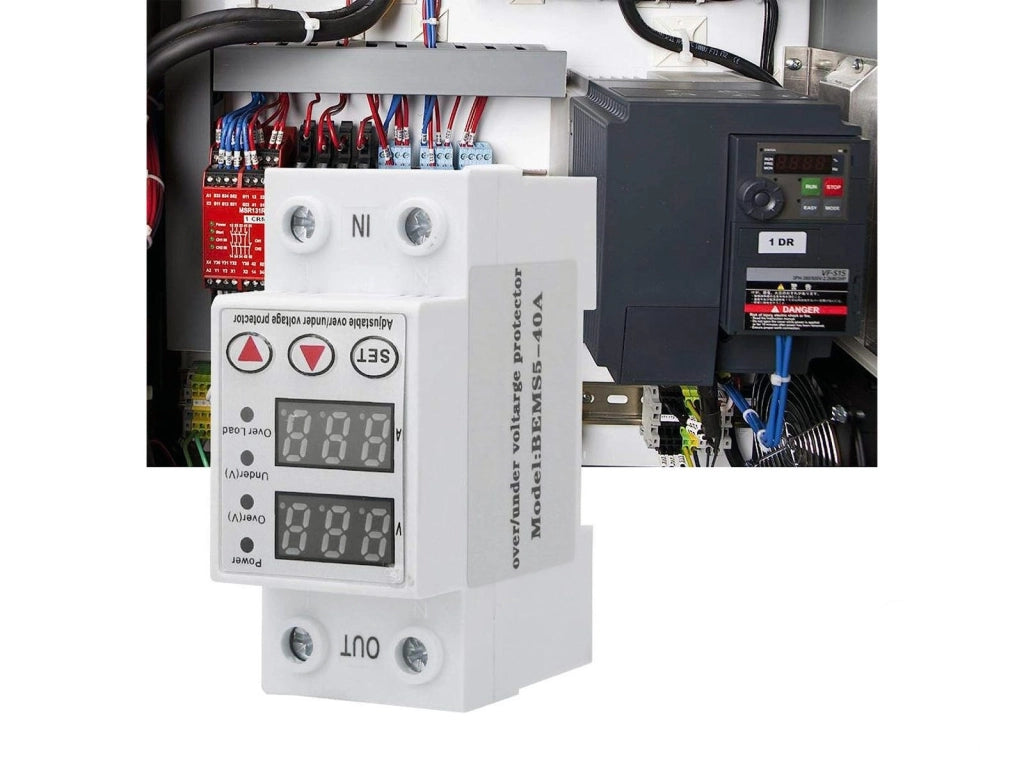 Protezione da Sovracorrente Sovratensione BEMS5-40A 230V Digitale Intelligente LCD Controllo Chip - DIN Da Quadro Elettrico