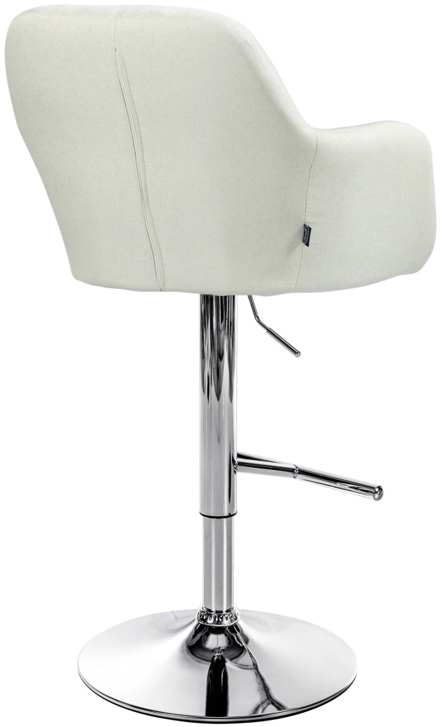 Barhocker Natoma Stoff chrom